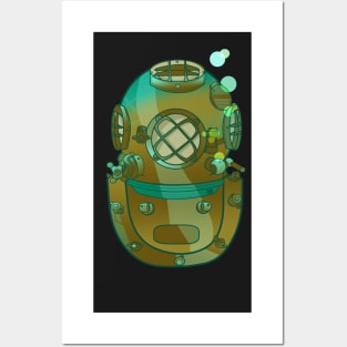 Scuba Helmet Posters and Art